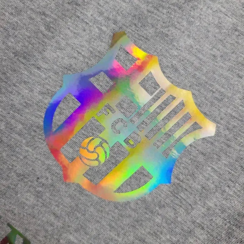 "Camisa Barcelona BALMAIN 24/25 - Torcedor Masculina Refletiva Cinza - Netmantos"