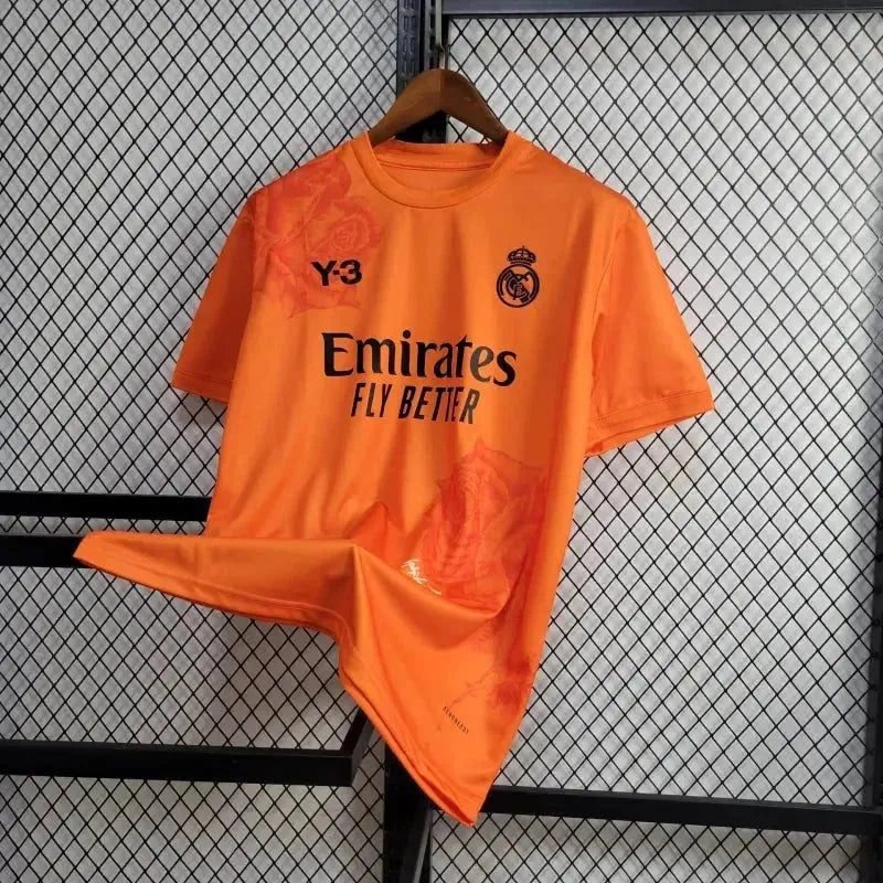 "Camisa Real Madrid Fourth Y3 24/25 - Torcedor Masculina Laranja - Netmantos"