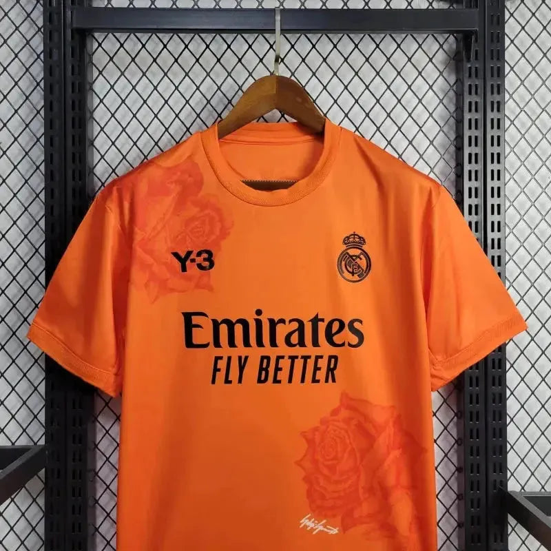 "Camisa Real Madrid Fourth Y3 24/25 - Torcedor Masculina Laranja - Netmantos"