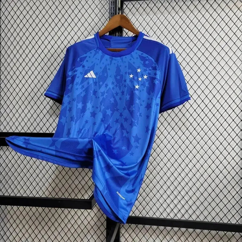 "Camisa Cruzeiro 24/25 - Torcedor Masculina Azul Patrocínio Coca-Cola - Netmantos"