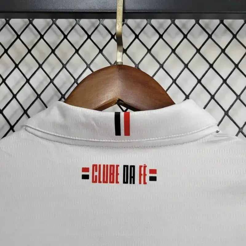 "Camisa São Paulo Home 24/25 - Torcedor Feminina New Balance Branca + Patch Copa do Brasil - Netmantos"