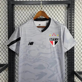 "Camisa São Paulo Treino 24/25 - Torcedor Masculina New Balance Cinza - Netmantos"
