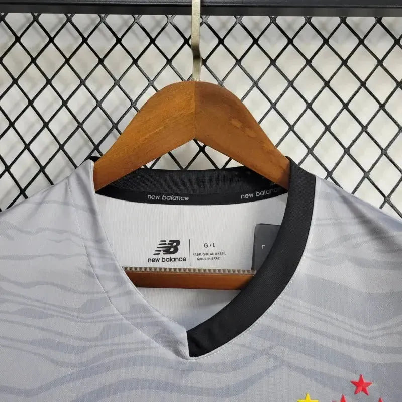 "Camisa São Paulo Treino 24/25 - Torcedor Masculina New Balance Cinza - Netmantos"