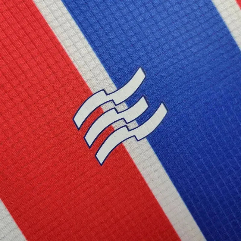 "Camisa Bahia Edição Aniversário 24/25 - Torcedor Masculina Vermelha e Azul Oito-Oito - Netmantos"