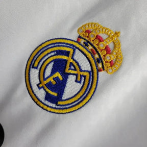 "Camisa Real Madrid Home 24/25 - Torcedor Masculina Branca + Todos os Patches - Netmantos"