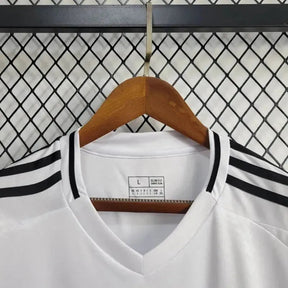 "Camisa Real Madrid Home 24/25 - Torcedor Masculina Branca + Todos os Patches - Netmantos"