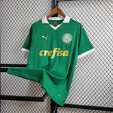 "Camisa Palmeiras Home 24/25 - Torcedor Masculina Verde + Patch Brasileirão e Avanti + Patrocínios - Netmantos"