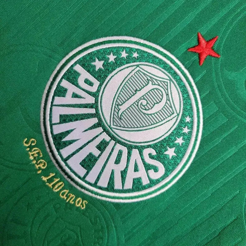 "Camisa Palmeiras Home 24/25 - Torcedor Masculina Verde + Patch Brasileirão e Avanti + Patrocínios - Netmantos"