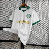 "Camisa Palmeiras Away 24/25 - Torcedor Masculina Branca + Patch Brasileirão e Avanti + Patrocínios - Netmantos"