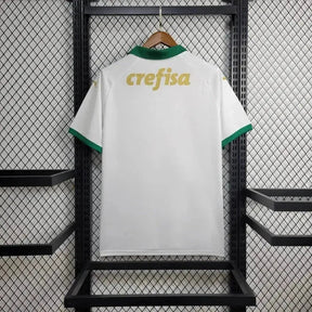"Camisa Palmeiras Away 24/25 - Torcedor Masculina Branca + Patch Brasileirão e Avanti + Patrocínios - Netmantos"