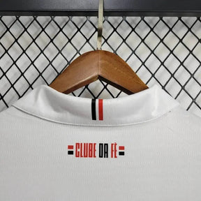"Camisa São Paulo Home 24/25 - Torcedor Masculina New Balance Branca + Patch Copa do Brasil + Patrocínios - Netmantos"