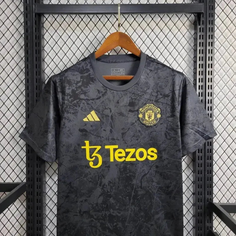 "Camisa Manchester United Co Branded 24/25 - Torcedor Masculina Preta - Netmantos"