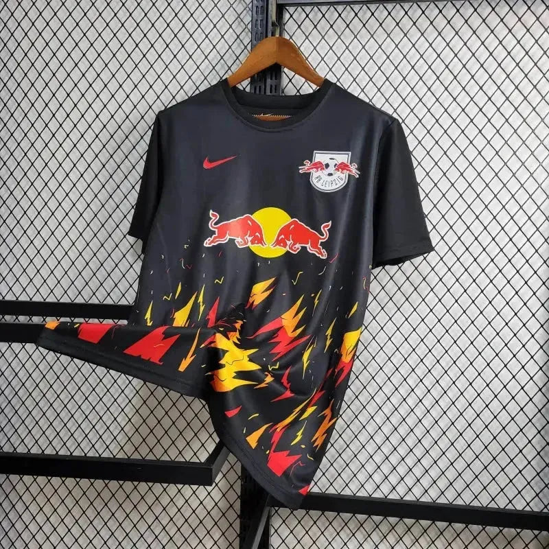 "Camisa RB Leipzig 24/25 - Torcedor Masculina Preta - Netmantos"
