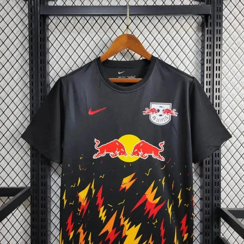 "Camisa RB Leipzig 24/25 - Torcedor Masculina Preta - Netmantos"