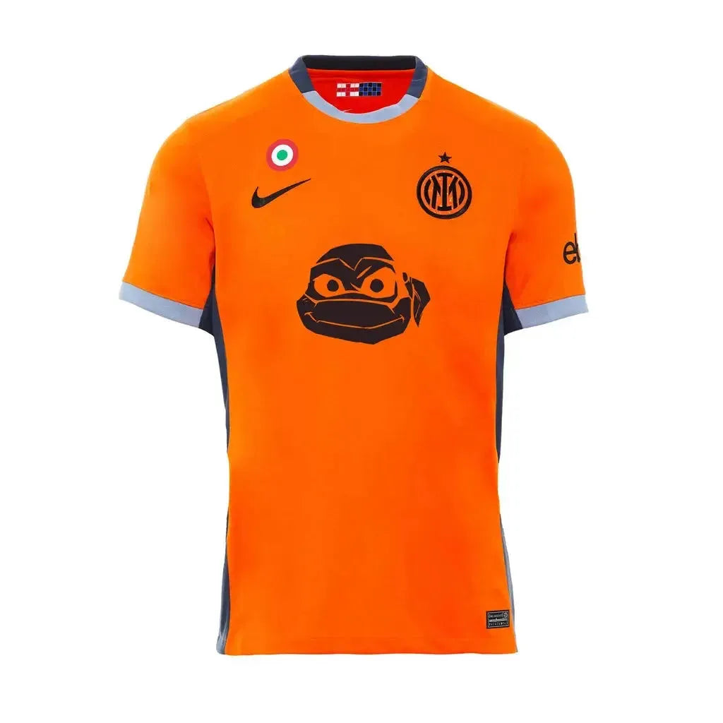 "Camisa Inter de Milão Tartarugas Ninja Third 24/25 - Torcedor Masculina Laranja - Netmantos"