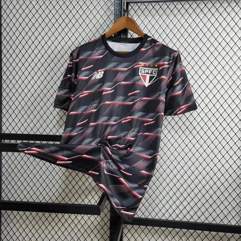 "Camisa São Paulo Treino 24/25 - Torcedor Masculina Preta - Netmantos"