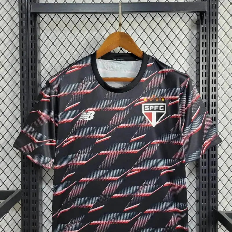 "Camisa São Paulo Treino 24/25 - Torcedor Masculina Preta - Netmantos"