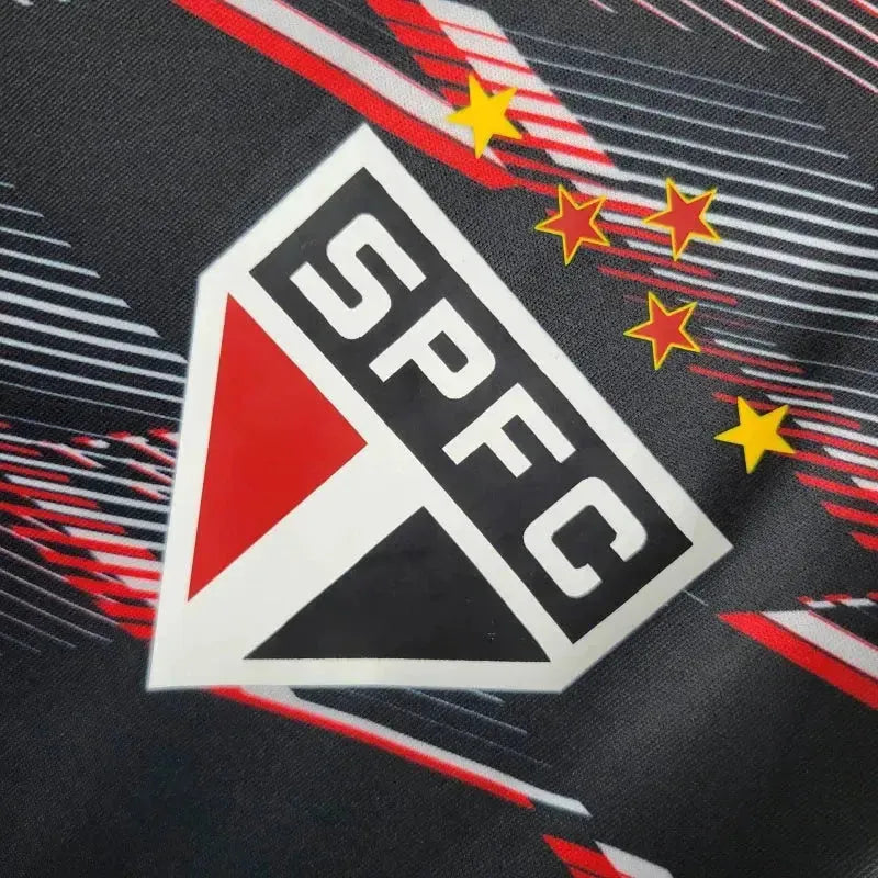 "Camisa São Paulo Treino 24/25 - Torcedor Masculina Preta - Netmantos"