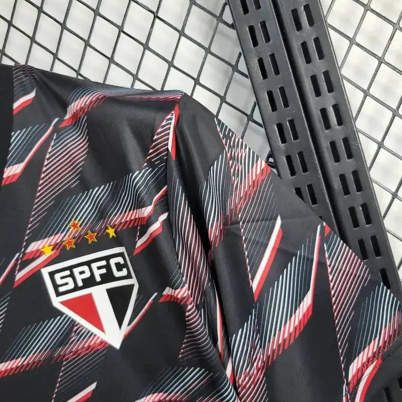 "Camisa São Paulo Treino 24/25 - Torcedor Masculina Preta - Netmantos"
