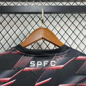 "Camisa São Paulo Treino 24/25 - Torcedor Masculina Preta - Netmantos"