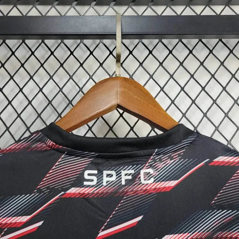 "Camisa São Paulo Treino 24/25 - Torcedor Masculina Preta - Netmantos"