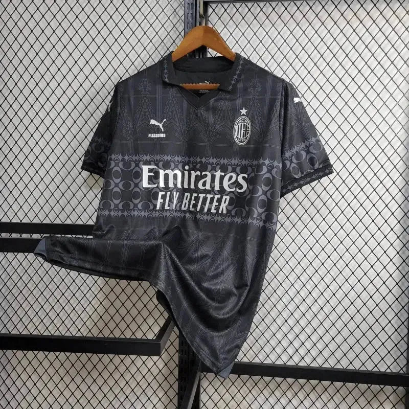 "Camisa AC Milan Fourth 24/25 - Torcedor Masculina Preta - Netmantos"