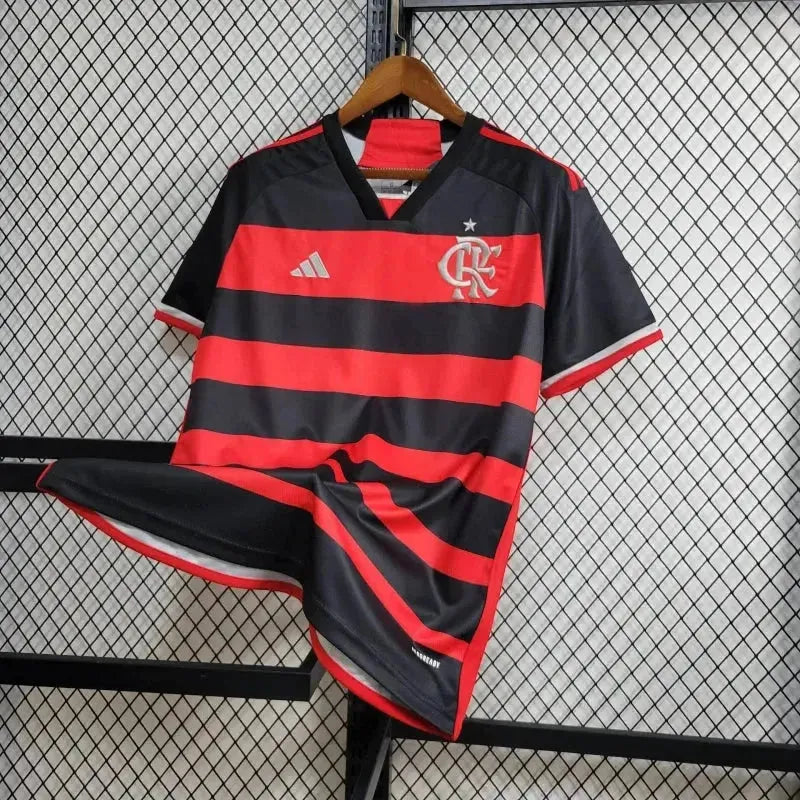 "Camisa Flamengo Home 24/25 - Torcedor Masculina + Patch Two Nations, One Passion - Netmantos"