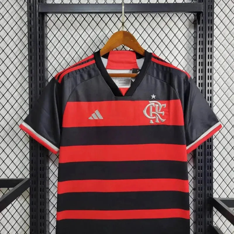 "Camisa Flamengo Home 24/25 - Torcedor Masculina + Patch Two Nations, One Passion - Netmantos"