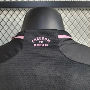 "Camisa Inter Miami Away 24/25 - Jogador Masculina Preta - Netmantos"