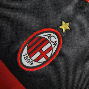 "Camisa AC Milan Away Retrô 1998/99 - Torcedor Masculina Preta e Vermelha - Netmantos"