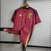 "Camisa Bélgica Home 24/25 - Torcedor Masculina Vermelha - Netmantos"