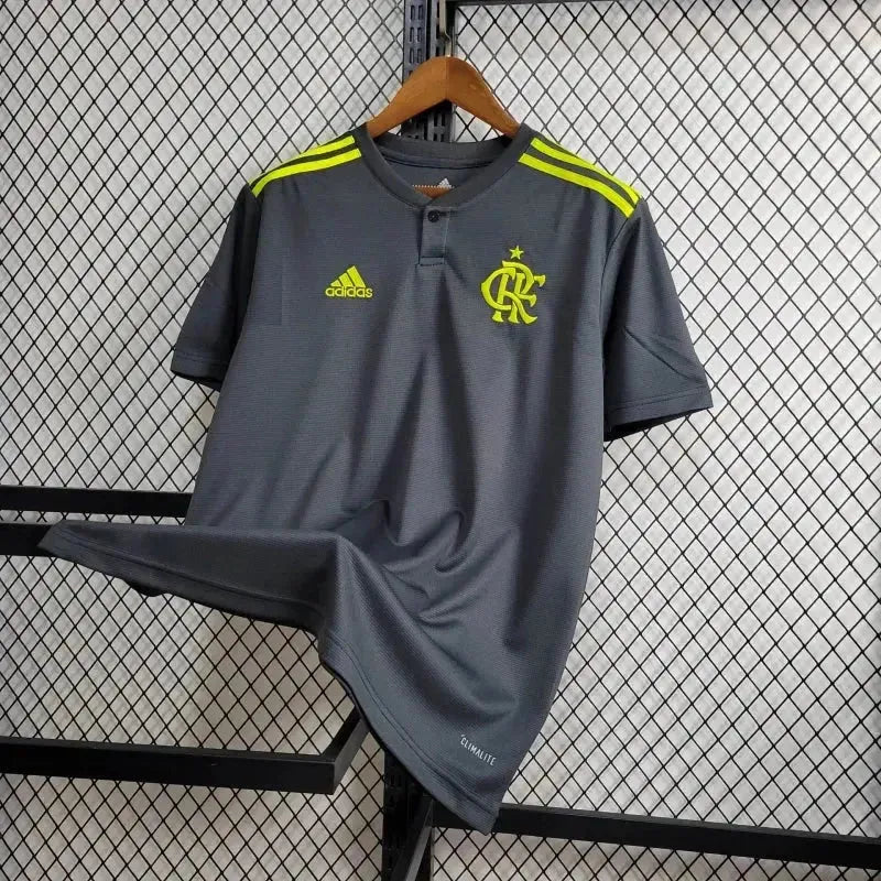 "Camisa Flamengo Retrô 2019/20 - Torcedor Masculina Cinza e Verde - Netmantos"
