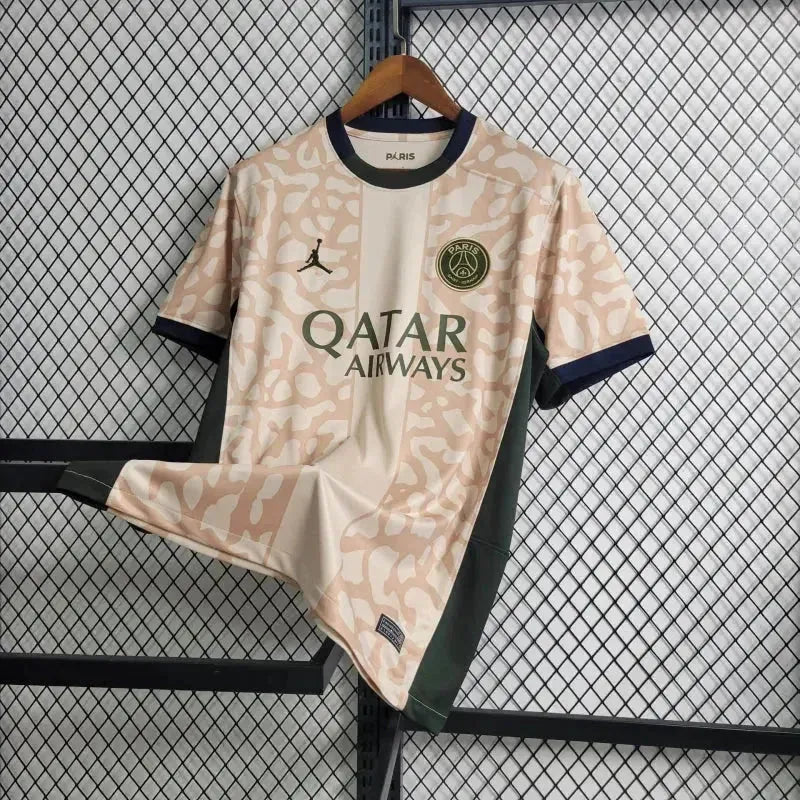 "Camisa PSG Away 4 23/24 - Torcedor Masculina Bege - Netmantos"