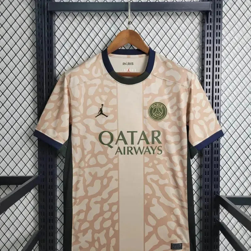 "Camisa PSG Away 4 23/24 - Torcedor Masculina Bege - Netmantos"