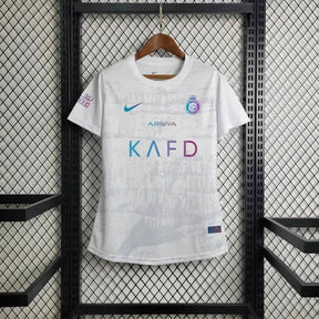 "Camisa Al-Nassr Third 23/24 - Torcedor Feminina Branca Refeltiva - Netmantos"