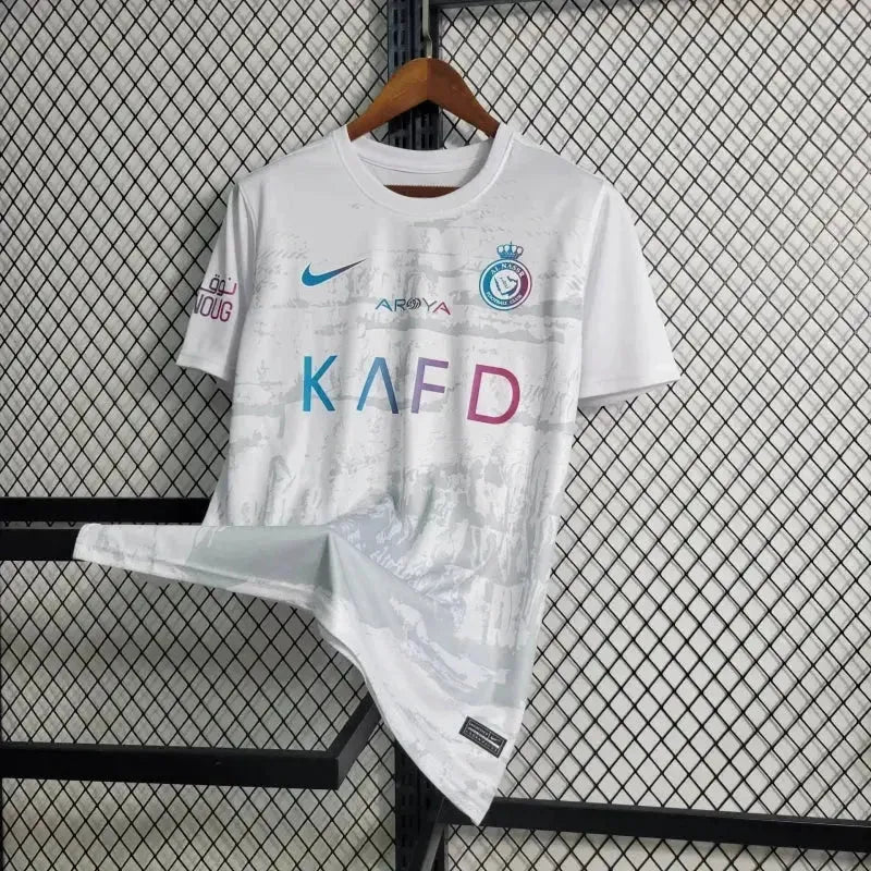 "Camisa Al-Nassr Third 23/24 - Torcedor Masculina Branca Refeltiva - Netmantos"