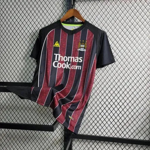 "Camisa Manchester City Retrô Away 08/09 - Torcedor Masculina Preta - Netmantos"