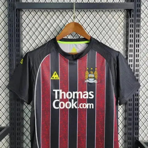 "Camisa Manchester City Retrô Away 08/09 - Torcedor Masculina Preta - Netmantos"