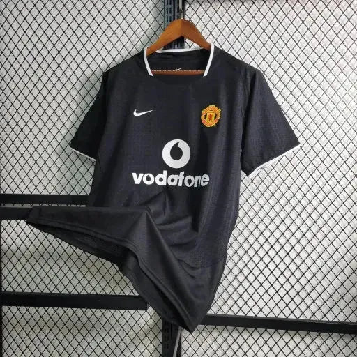 "Camisa Manchester United Retrô Away 03/04 - Torcedor Masculina Preta - Netmantos"