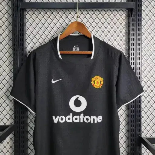 "Camisa Manchester United Retrô Away 03/04 - Torcedor Masculina Preta - Netmantos"