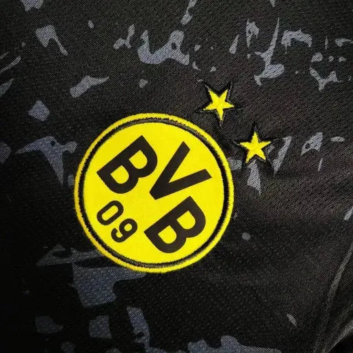 "Camisa Borussia Dortmund Away 23/24 - Torcedor Masculina Preta - Netmantos"