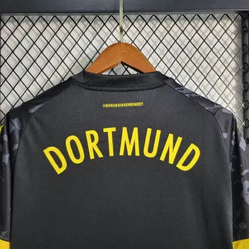 "Camisa Borussia Dortmund Away 23/24 - Torcedor Masculina Preta - Netmantos"