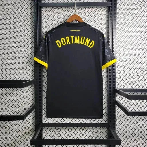 "Camisa Borussia Dortmund Away 23/24 - Torcedor Masculina Preta - Netmantos"