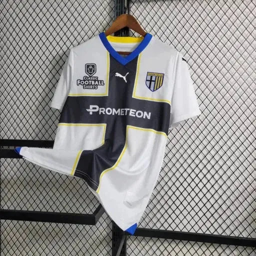 "Camisa Parma Home 23/24 - Torcedor Masculina Branca - Netmantos"
