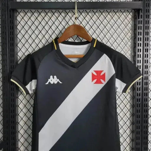"Camisa Vasco da Gama Home 23/24 - Torcedor Infantil Preta - Netmantos"
