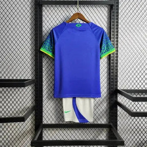 "Camisa Brasil Away 22/23 - Torcedor Infantil Azul - Netmantos"
