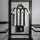 "Camisa Santista Away 22/23 - Torcedor Infantil Preta e Branca - Netmantos"