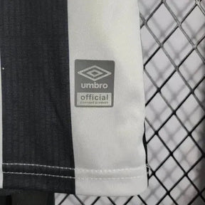 "Camisa Santista Away 22/23 - Torcedor Infantil Preta e Branca - Netmantos"