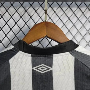 "Camisa Santista Away 22/23 - Torcedor Infantil Preta e Branca - Netmantos"