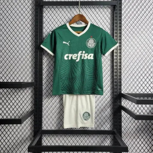 "Camisa Palmeiras Home 22/23 - Torcedor Infantil Verde - Netmantos"